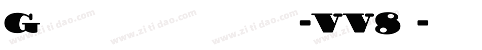 Guinnessextrastout-VV8x字体转换