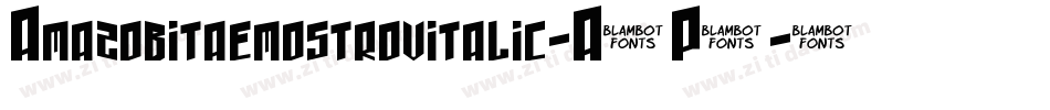Amazobitaemostrovitalic-A4P7字体转换