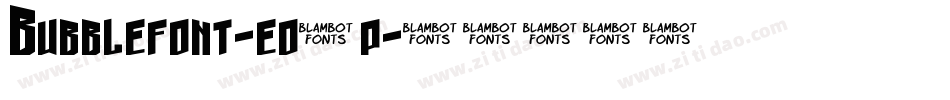 Bubblefont-eo4p字体转换