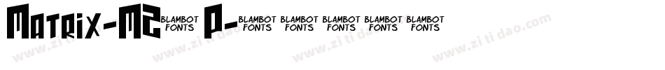Matrix-MZ4P字体转换