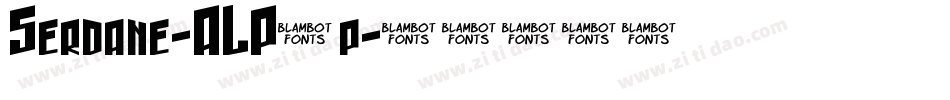 Serdane-ALP4p字体转换 Serdane-ALP4p字体转换
