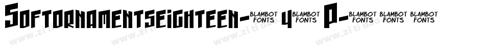 Softornamentseighteen-7y4P字体转换 Softornamentseighteen-7y4P字体转换