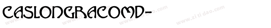 CaslonGraComD字体转换