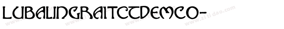 LubalinGraItcTDemCo字体转换