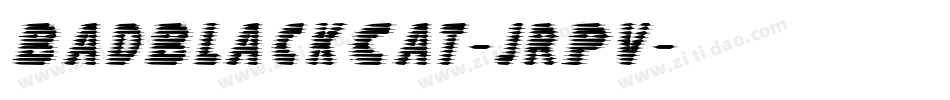 BadBlackCat-jrPv字体转换
