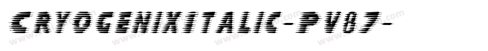 CryogenixItalic-Pv87字体转换