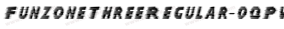 FunzoneThreeRegular-0qPv字体转换