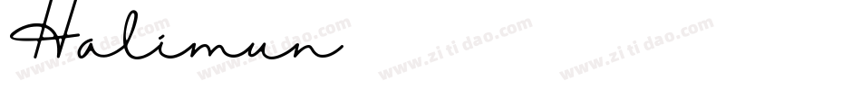 Halimun字体转换