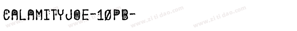 Calamityjoe-10PB字体转换