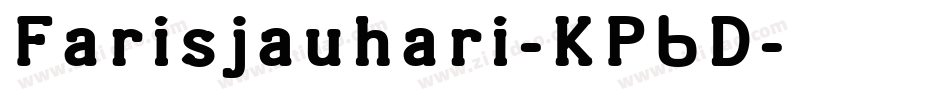 Farisjauhari-KP6D字体转换