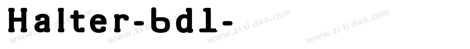 Halter-6d1字体转换