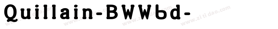 Quillain-BWW6d字体转换