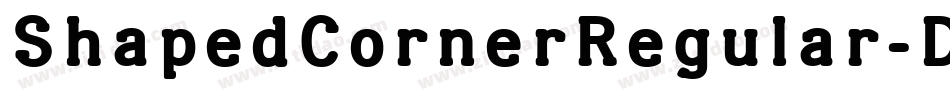 ShapedCornerRegular-DOO6d字体转换