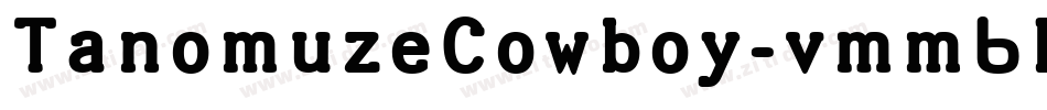 TanomuzeCowboy-vmm6D字体转换