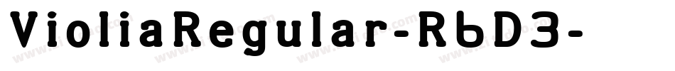 VioliaRegular-R6D3字体转换 VioliaRegular-R6D3字体转换