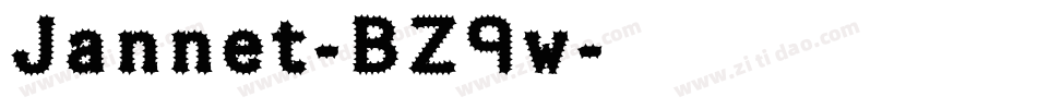 Jannet-BZ9w字体转换