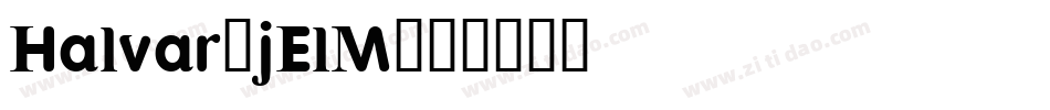 Halvar-jElM字体转换