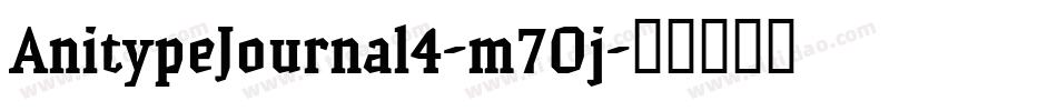AnitypeJournal4-m7Oj字体转换