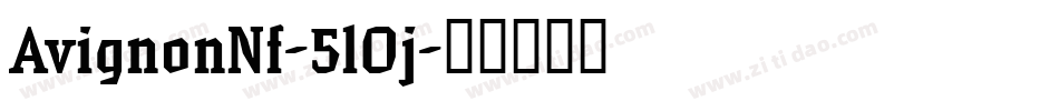 AvignonNf-5lOj字体转换