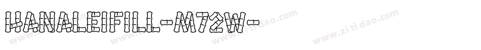 HanaleiFill-M72w字体转换