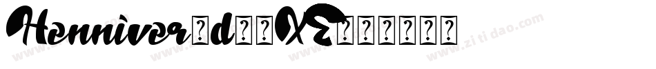 Henniver-d99XE字体转换