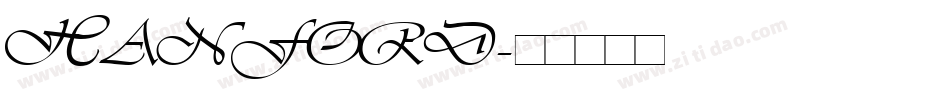 HANFORD字体转换