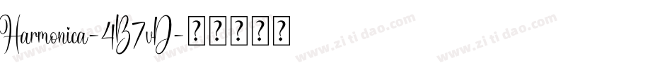 Harmonica-4B7vD字体转换