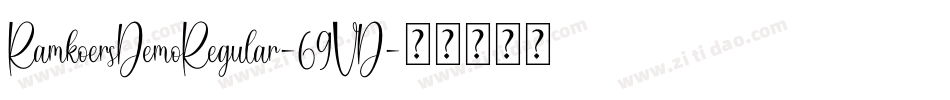 RamkoersDemoRegular-69VD字体转换