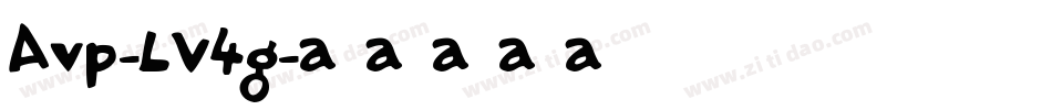 Avp-LV4g字体转换 Avp-LV4g字体转换
