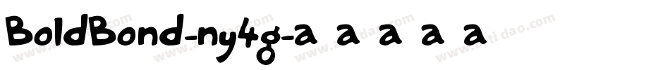BoldBond-ny4g字体转换