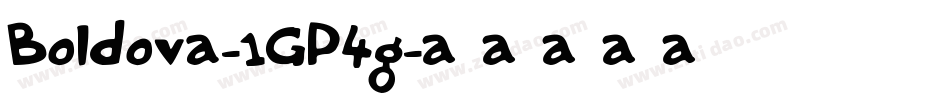Boldova-1GP4g字体转换