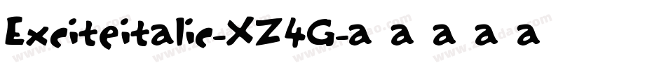 Exciteitalic-XZ4G字体转换