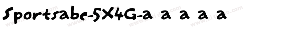 Sportsabc-5X4G字体转换