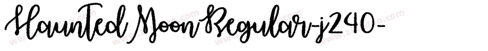 HauntedMoonRegular-j240字体转换