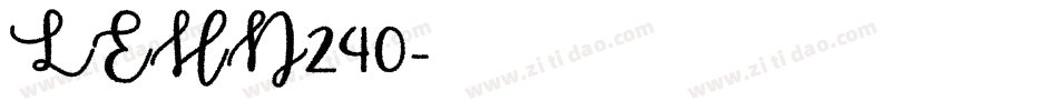 LEHN240字体转换