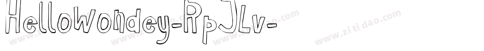 HelloWondey-RpJLv字体转换 HelloWondey-RpJLv字体转换