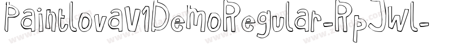 PaintlovaV1DemoRegular-RpJWl字体转换