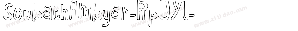 SoubathAmbyar-RpJYl字体转换