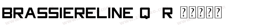 BrassiereLine-qXr字体转换