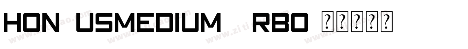 HonkusMedium-XrBo字体转换