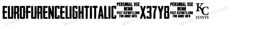EurofurenceLightItalic-x37y8字体转换