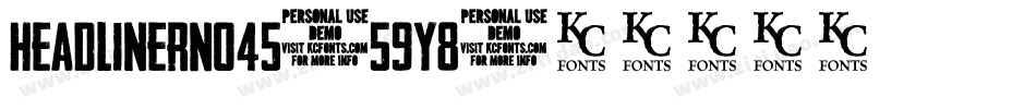 HeadlinerNo45-59y8字体转换