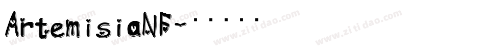 ArtemisiaNF字体转换