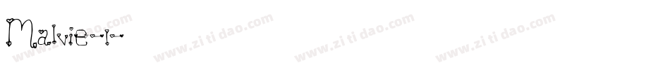 Malvie-1字体转换