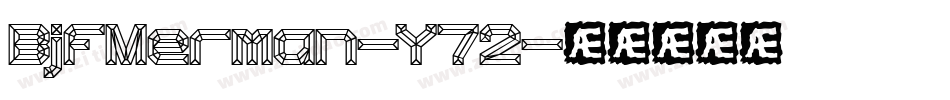 BjfMerman-Y72字体转换