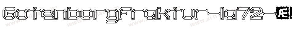 Gotenborgfraktur-1a72字体转换