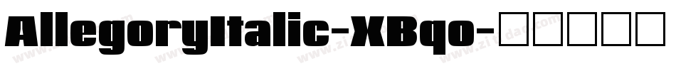 AllegoryItalic-XBqo字体转换