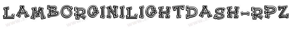 LamborginiLightDash-rPzy字体转换