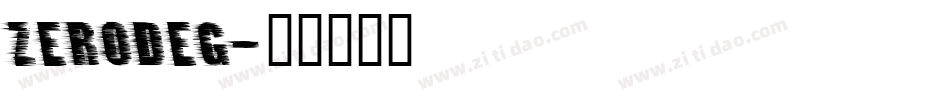 ZERODEG字体转换