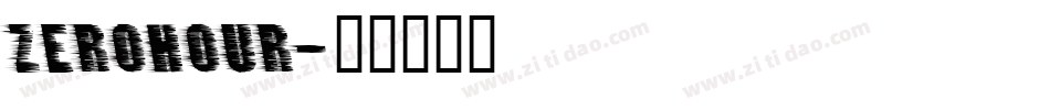 ZEROHOUR字体转换